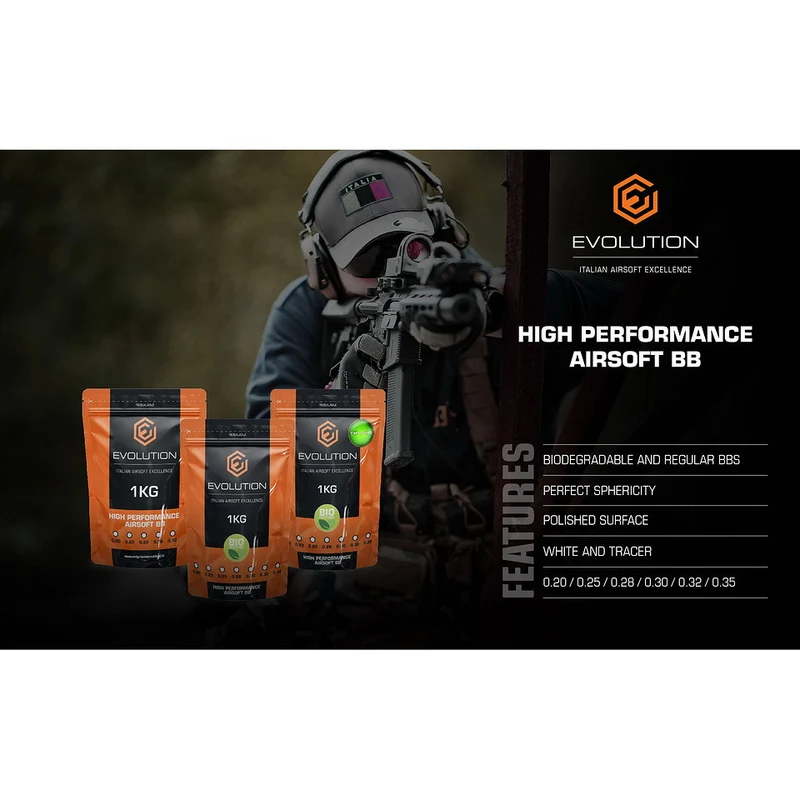 Evolution High Performance BBs Bio 1kg Beutel - verschiedene Gewichte -