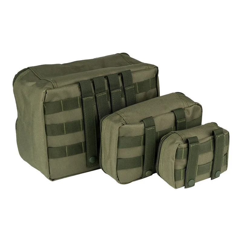 101 Inc. Molle Organizer Taschen Set transparent 3-teilig