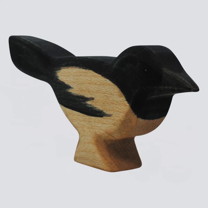 Holzwald Holzfigur Elster