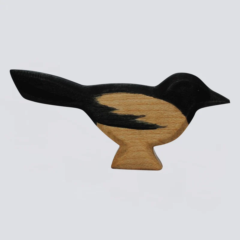 Holzwald Holzfigur Elster