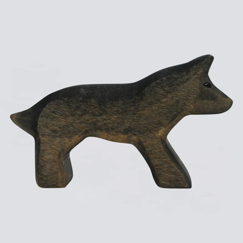 Holzwald Holzfigur Wolf klein