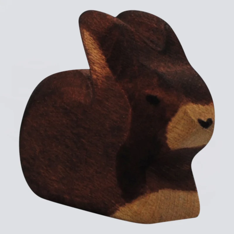 Holzwald Holzfigur Hase klein