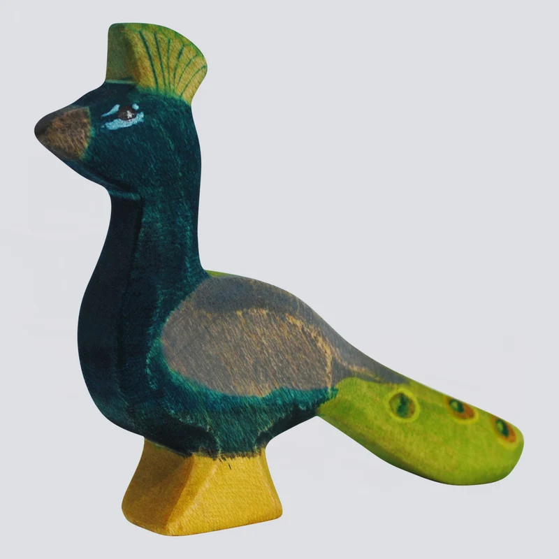 Holzwald Holzfigur Pfau