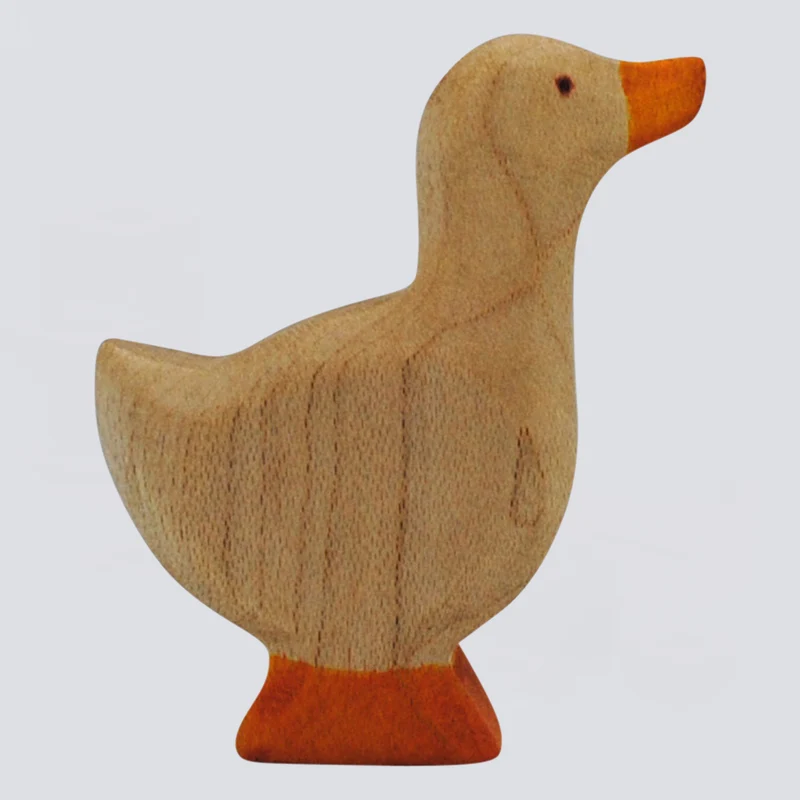 Holzwald Holzfigur Gänseküken