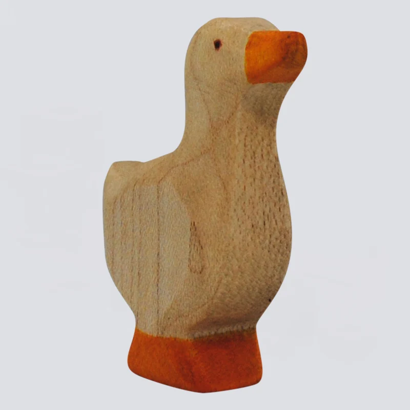 Holzwald Holzfigur Gänseküken