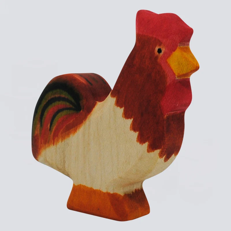 Holzwald Holzfigur Hahn