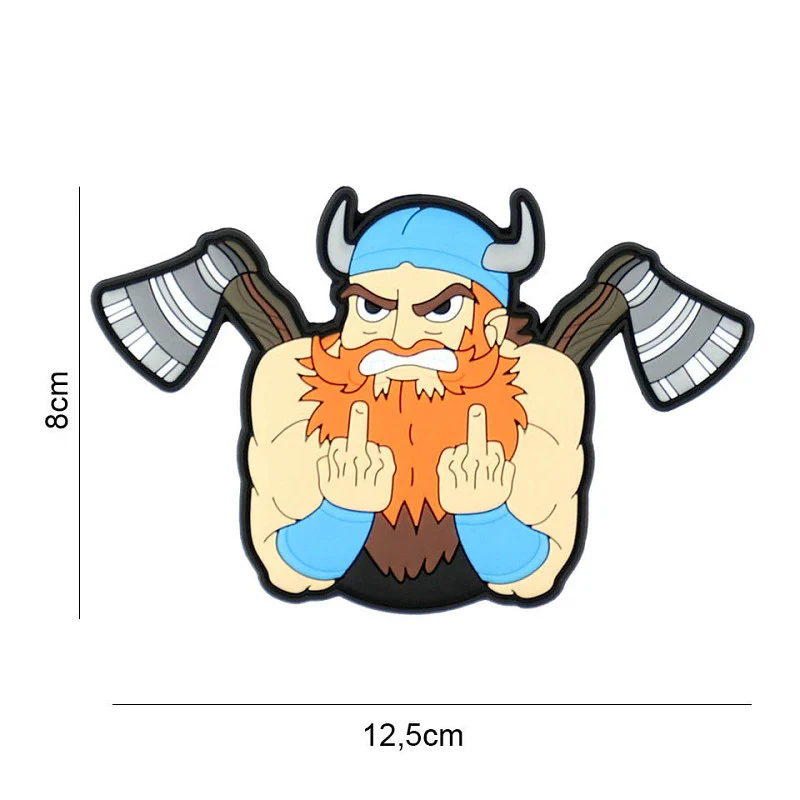 Patch 3D PVC Wütender Wikinger