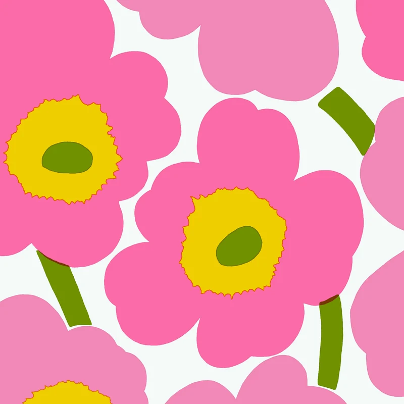 Marimekko Unikko pinkki lautasliina 20kpl/24cm