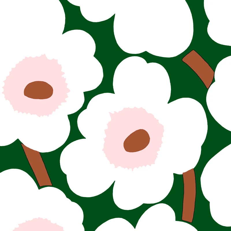 Marimekko Unikko tummanvihreä lautasliina 20kpl/33cm