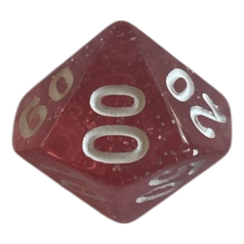 W10-0 Glitzerwürfel in Pink