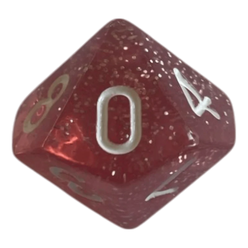 W10 Glitzerwürfel in Pink