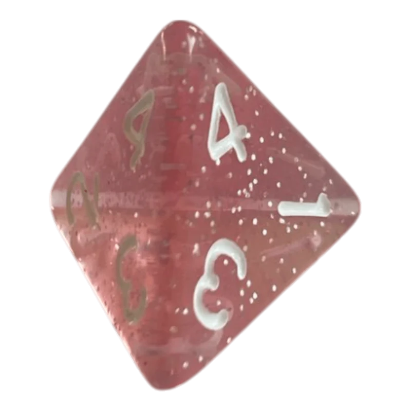W4 Glitzerwürfel in Pink