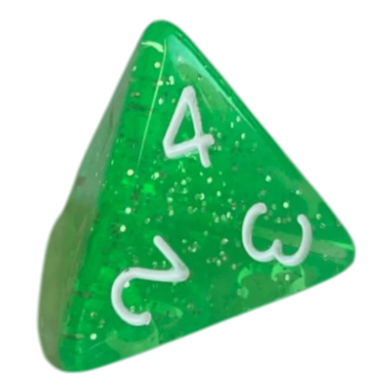 W4 Glitzerwürfel in Hellgrün