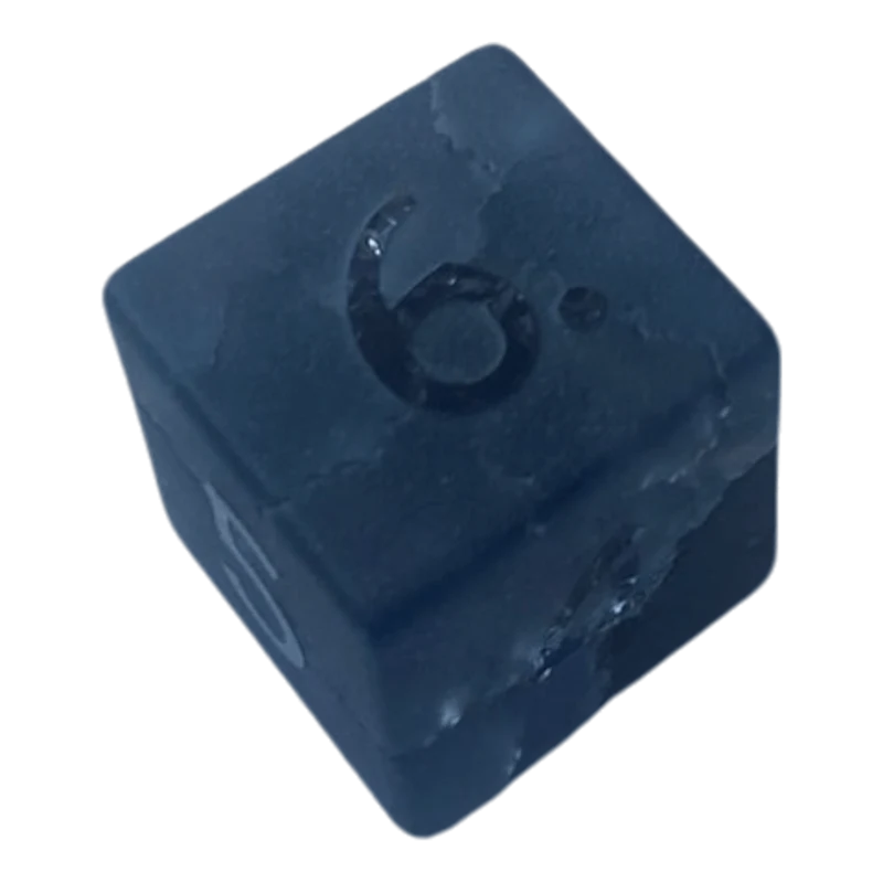 Black Frosted Glaswürfel W6