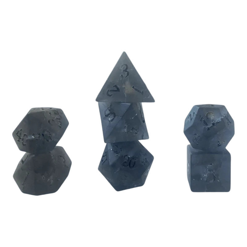 Black Frosted Glaswürfel Set