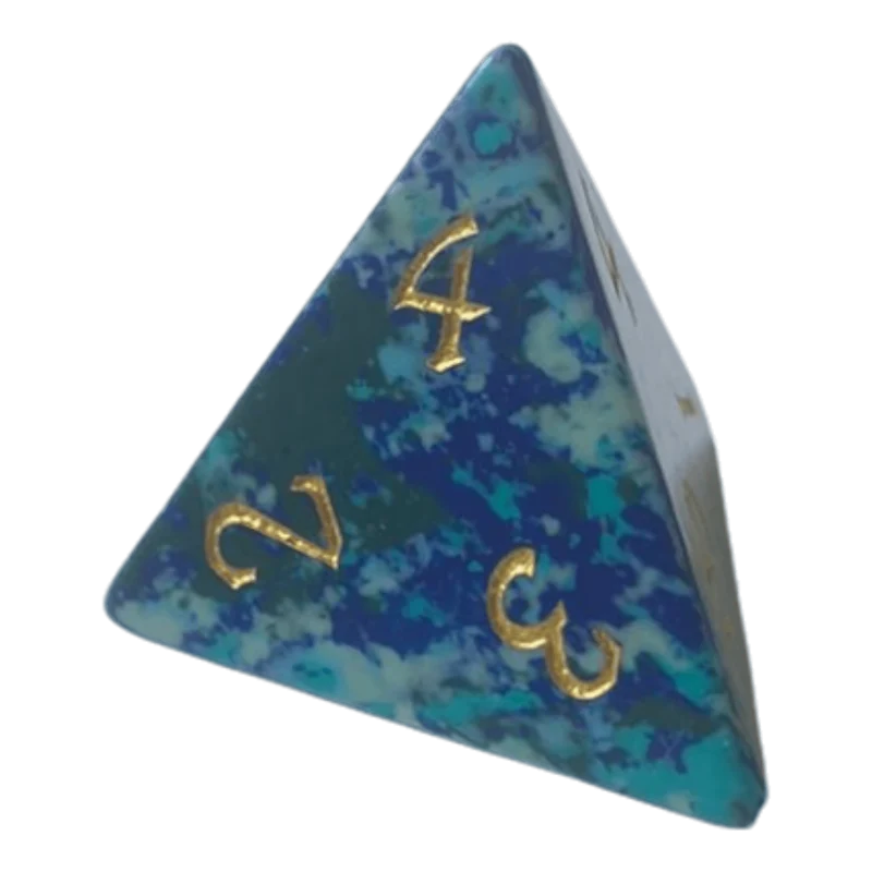 Turquoise Blau Edelsteinwürfel W4