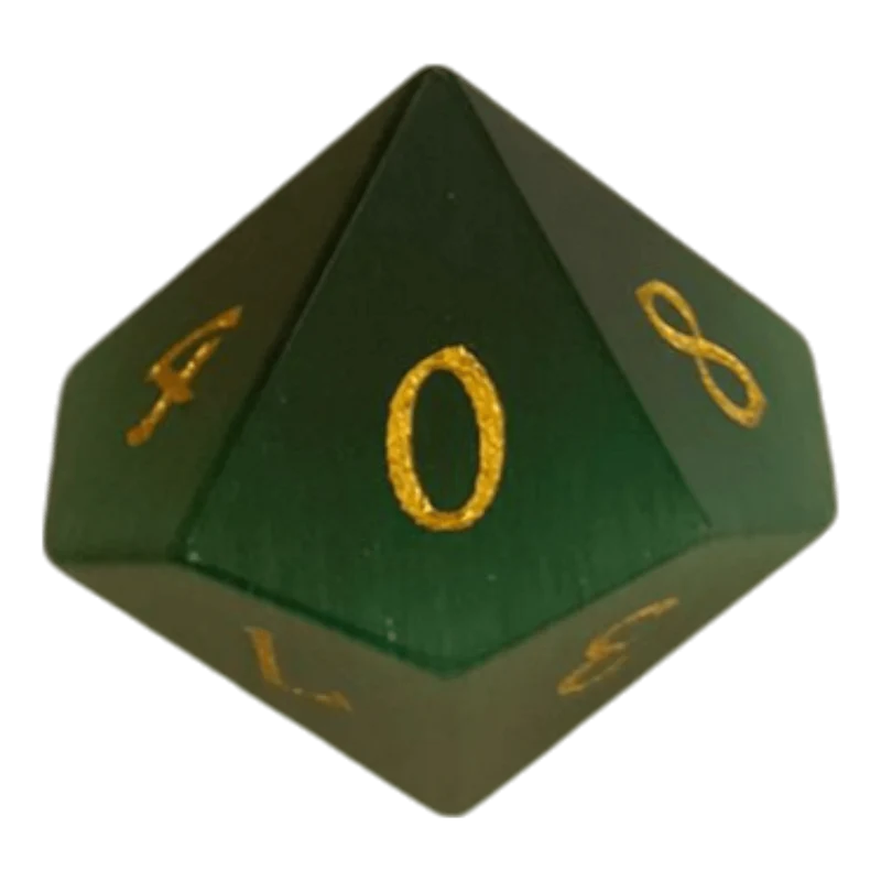 Dunkelgrün Opal Glaswürfel W10