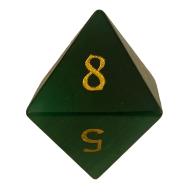Dunkelgrün Opal Glaswürfel W8