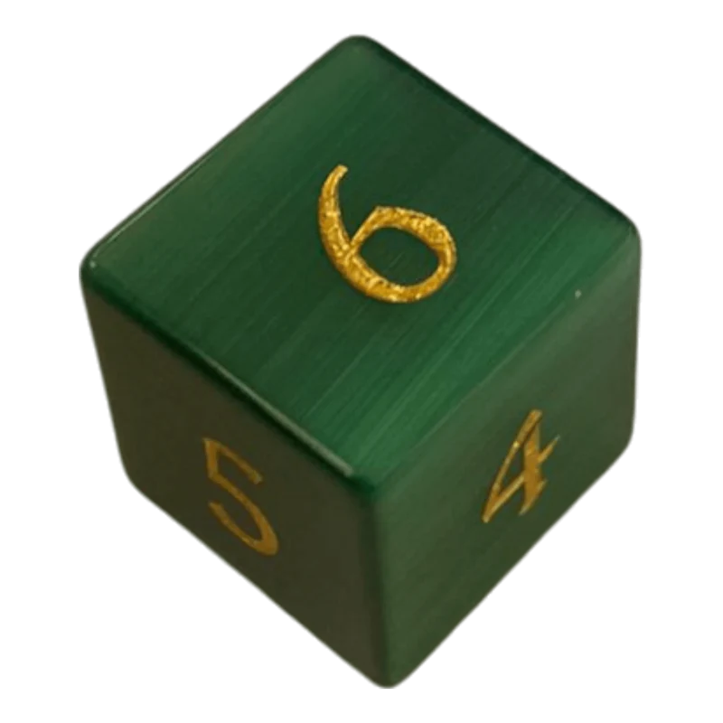 Dunkelgrün Opal Glaswürfel W6
