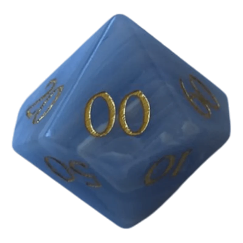 Agate Edelsteinwürfel Blau W10-0