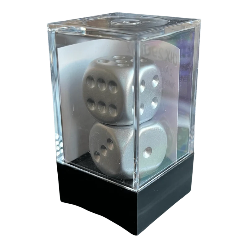Chessex Aluminium Plated W6 2er Set