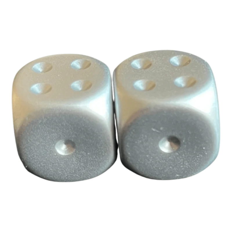 Chessex Aluminium Plated W6 2er Set