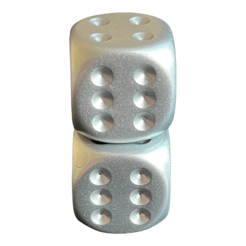 Chessex Aluminium Plated W6 2er Set