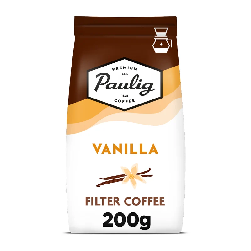 Paulig Vanilla Coffee Vaniljan makuinen maustettu kahvi suodatinjauhatus 200g