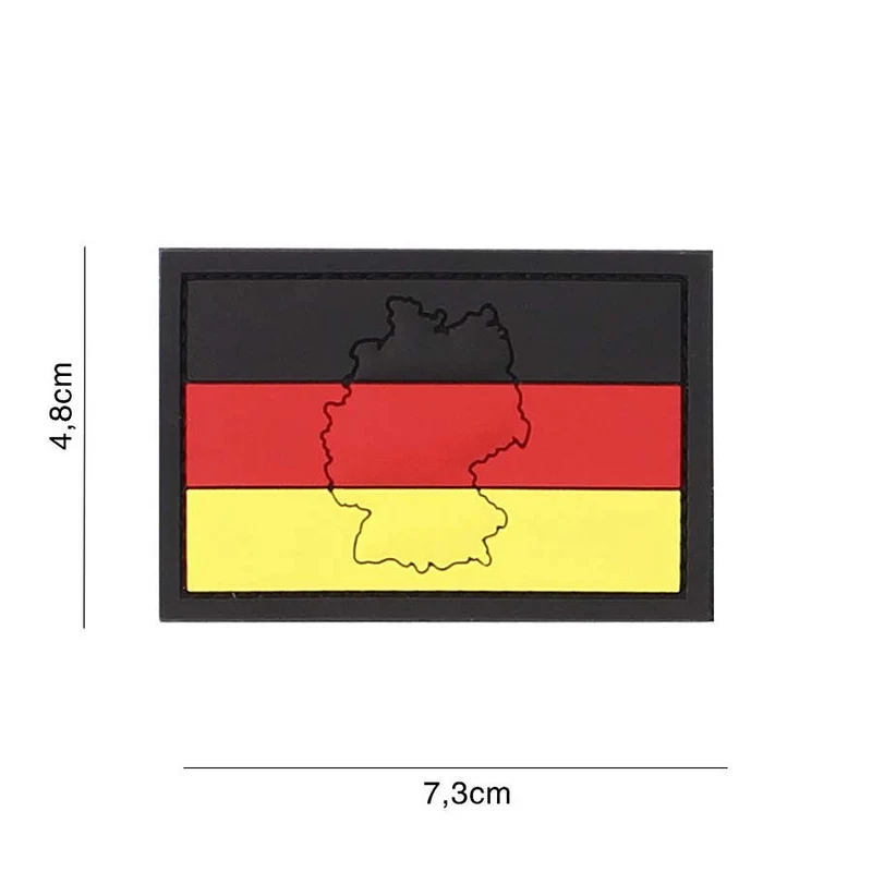 Patch 3D PVC Germany Deutschland mit Kontur