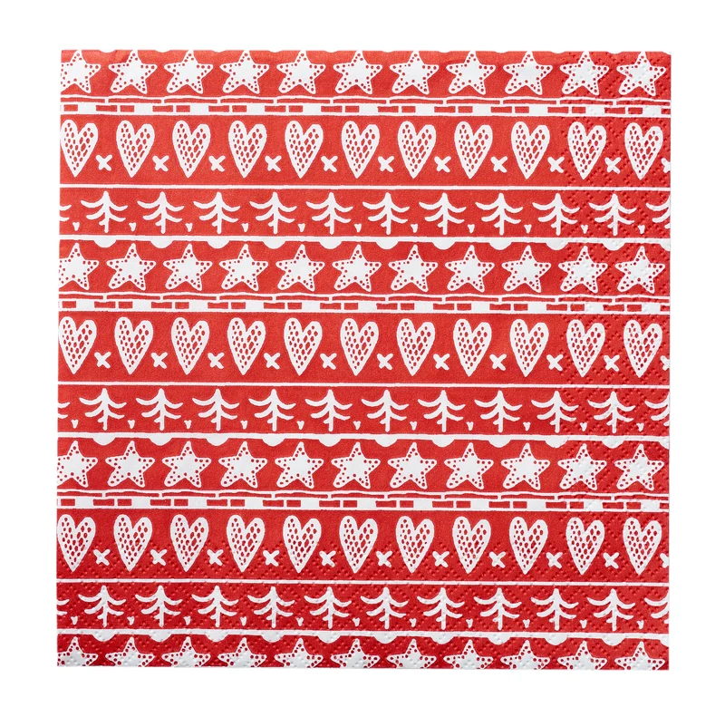Havi tissue lautasliina Selma punainen 24cm 20kpl