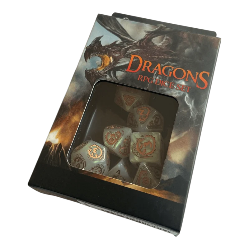 Dragons RPG Würfel 7er Set: Quartz