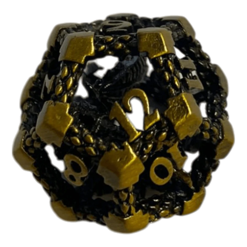 W12 Drachenwürfel Bronze - 18mm