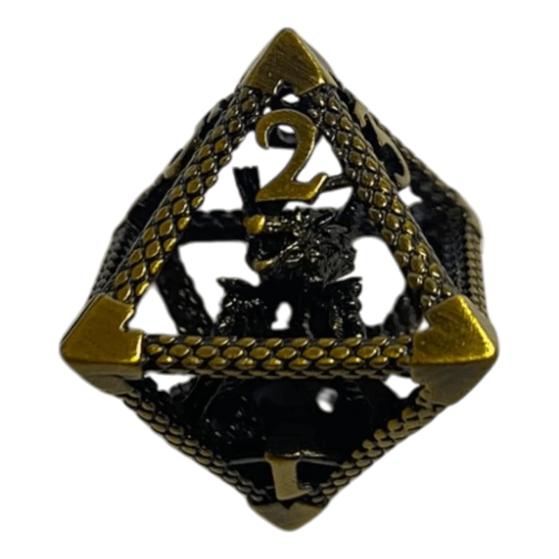 W8 Drachenwürfel Bronze - 18mm
