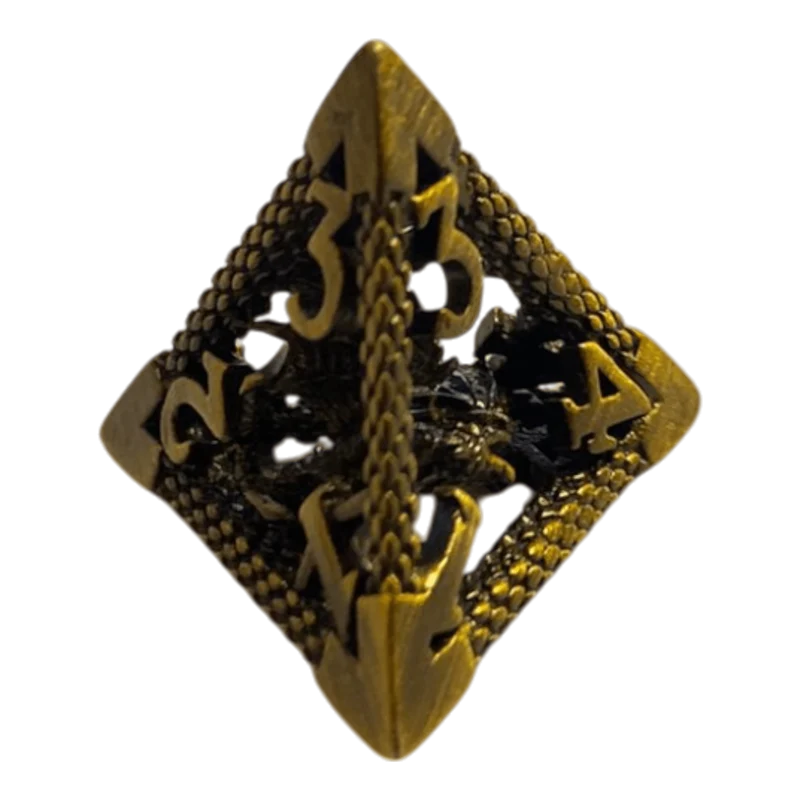 W4 Drachenwürfel Bronze - 18mm