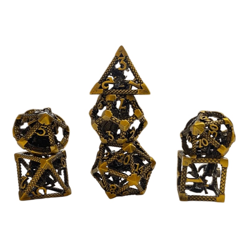 Drachenwürfel-Set Bronze - 18mm