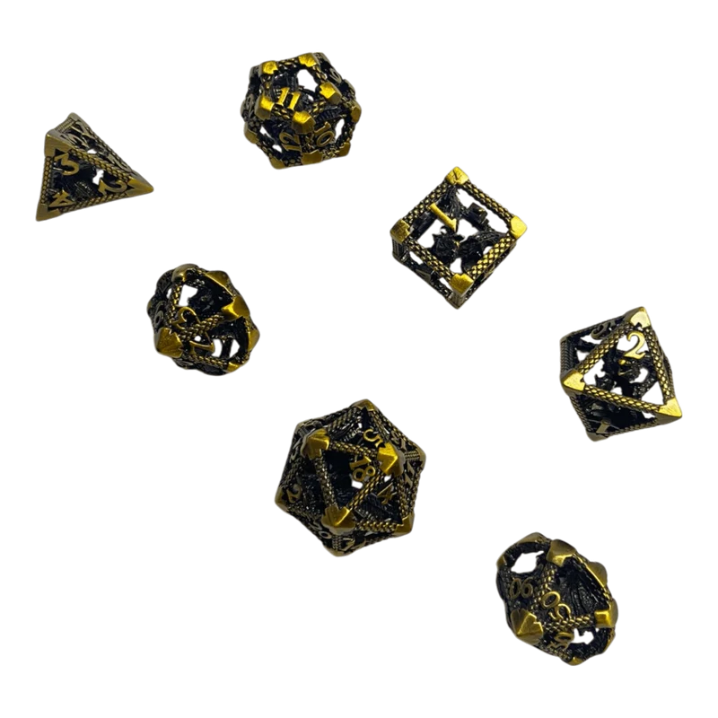 Drachenwürfel-Set Bronze - 18mm