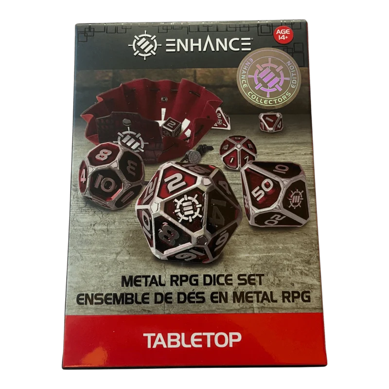 RPG Metallwürfel Set (Rot) Enhance Collectors Edition