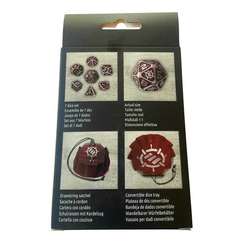 RPG Metallwürfel Set (Rot) Enhance Collectors Edition