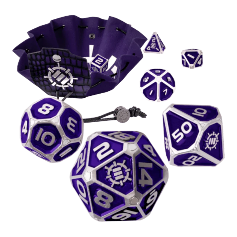 RPG Metallwürfel Set (Lila) Enhance Collectors Edition
