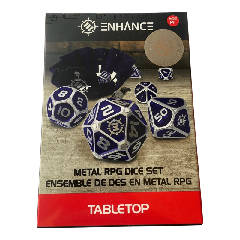 RPG Metallwürfel Set (Lila) Enhance Collectors Edition