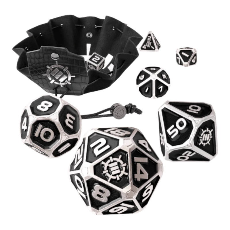 RPG Metallwürfel Set (Schwarz) Enhance Collectors Edition