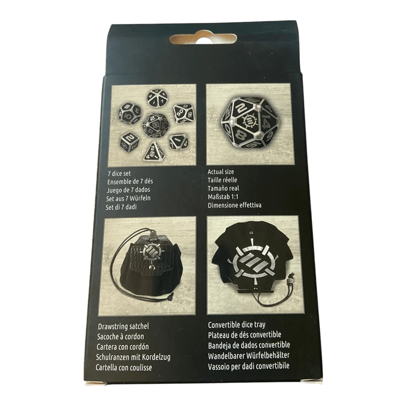 RPG Metallwürfel Set (Schwarz) Enhance Collectors Edition