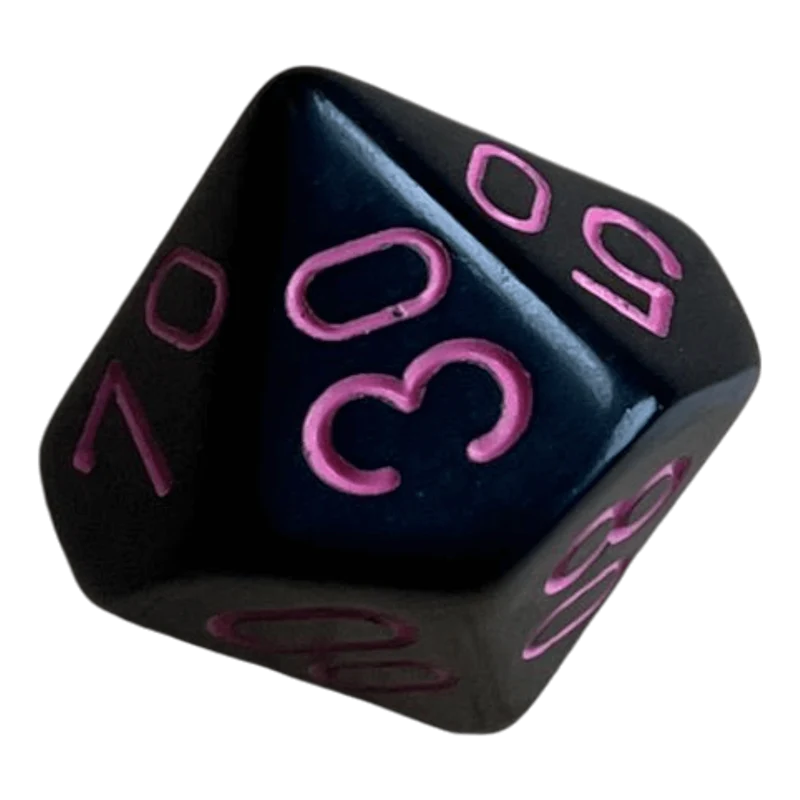 Chessex Opaque Black/Pink W10/0