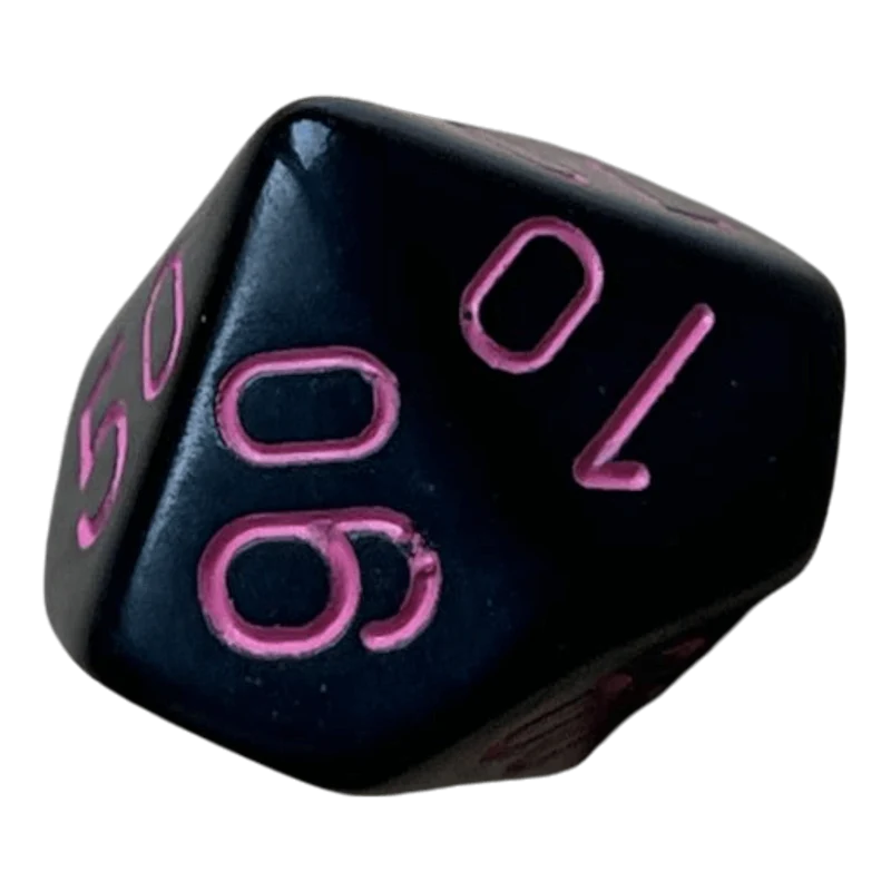 Chessex Opaque Black/Pink W10/0