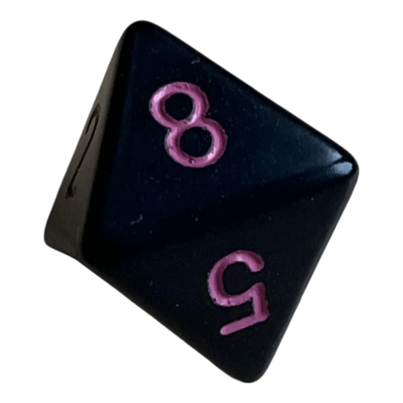 Chessex Opaque Black/Pink W8