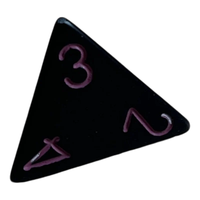 Chessex Opaque Black/Pink W4