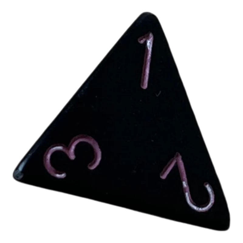 Chessex Opaque Black/Pink W4