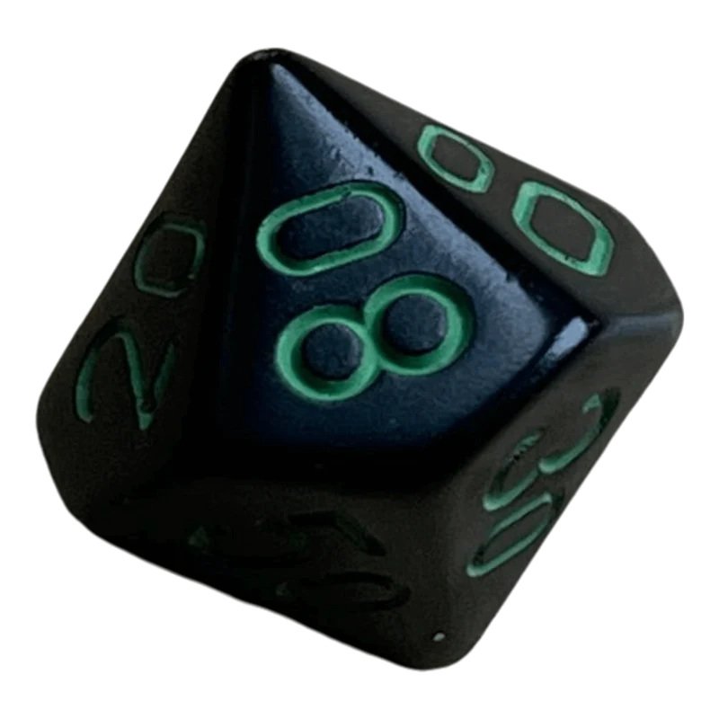 Chessex Opaque Black/Green W10-0