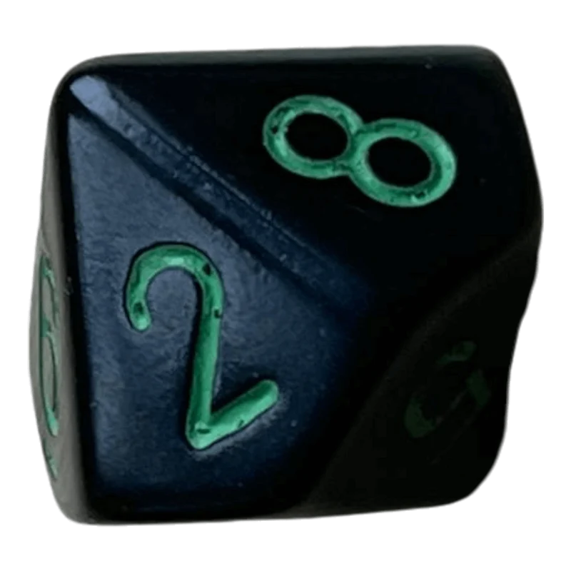 Chessex Opaque Black/Green W10