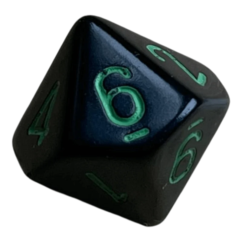 Chessex Opaque Black/Green W10